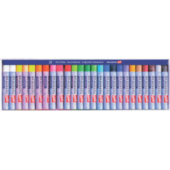 картинка Пастель масляная художественная BRAUBERG ART CLASSIC, 24 цвета, круглое сечение, 181448 от магазина МОЛТИ