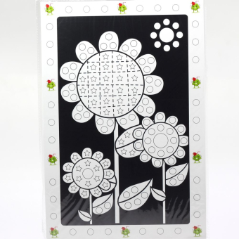 картинка Раскраска-аппликация TF Sc наклейками  2 шт. Цветы  21*30 от магазина МОЛТИ