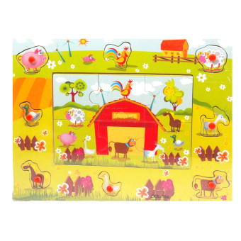 картинка Игрушка 2745-15/ZKB деревянная развивающие пазлы для изучения профессий (8+12 д) в и/у 22х0,8х30см от магазина МОЛТИ