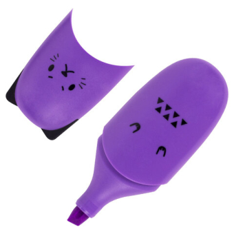 картинка Текстовыделитель мини BRAUBERG KIDS "CUTE CATS NEON", АССОРТИ В ПЛАСТИКОВОЙ БАНКЕ, 1-5 мм, 152433 от магазина МОЛТИ