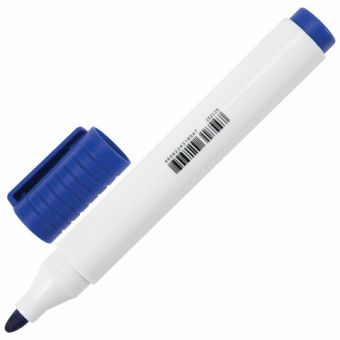 картинка Маркер стираемый для белой доски СИНИЙ, BRAUBERG "CLASSIC", 3 мм, с клипом, 152115 от магазина МОЛТИ