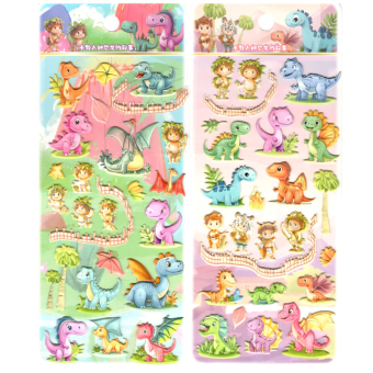 картинка Наклейки SY-Д (24)  микс Динозавры 4вида 23х0,3х10 (2,5х0,2х3) см. от магазина МОЛТИ