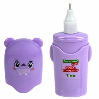 картинка Ручка-корректор BRAUBERG KIDS "ЗВЕРЯТА", 7 мл, металлический наконечник, корпус ассорти, 272493 от магазина МОЛТИ