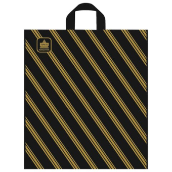 картинка Пакет Золотая полоса NEW ПНД (штрих-код)-пакет петлевой ПВД 440x400x0,043 от магазина МОЛТИ
