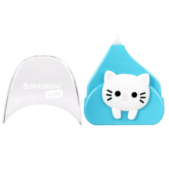 картинка Корректирующая лента BRAUBERG KIDS "Котенок", 5 мм х 6 м, корпус ассорти, блистер, 272494 от магазина МОЛТИ
