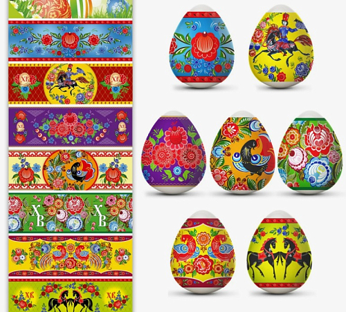 Термо наклейки на яйца