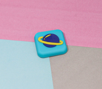 картинка Стопер 250822-24 детский Космос декоративный клеющий 4х4 см. от магазина МОЛТИ