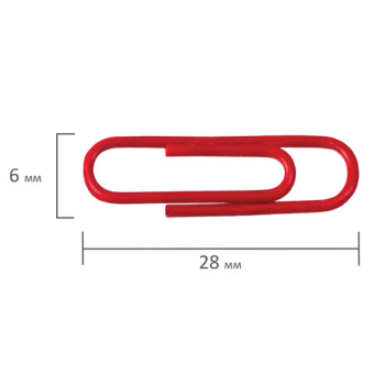 картинка Скрепки STAFF "Manager", 28 мм, цветные, 100 шт., в картонной коробке, 226821 от магазина МОЛТИ