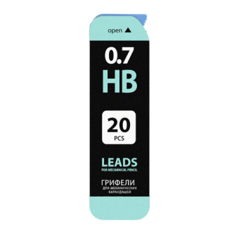 картинка Грифели запасные 0,7 мм, HB, BRAUBERG, КОМПЛЕКТ 20 шт., "Black Jack", 180451 от магазина МОЛТИ