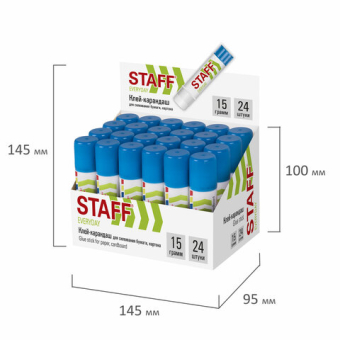 картинка Клей-карандаш STAFF "EVERYDAY", 15 г, 221132 от магазина МОЛТИ