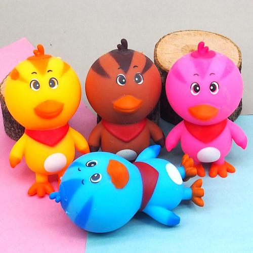 Антистресс  2906-6 (12) Птицы 12х4х6см в и/у резина