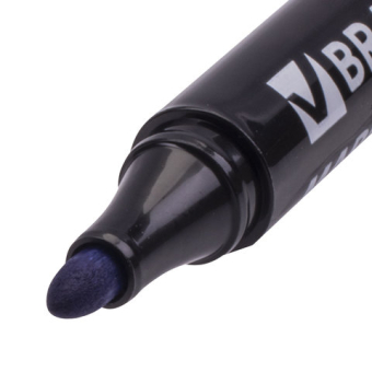 картинка Маркер для бумажного флипчарта BRAUBERG, НЕПРОПИТЫВАЮЩИЙ, СИНИЙ, 2,5 мм, 151254 от магазина МОЛТИ