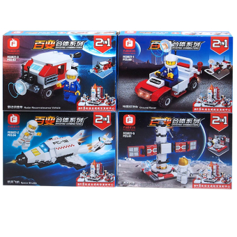 картинка Конструктор АК2-6/3827 (8) Космический (из 8 шатл) от 80РС 14х4х19см от магазина МОЛТИ
