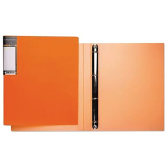 картинка Папка на 4 кольцах HATBER HD, 25мм, неоново-оранжевая, до 120 листов, 0,9мм, 4AB4_02035(V160220) от магазина МОЛТИ