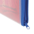 картинка Папка для тетрадей А5 ПИФАГОР, пластик, молния вокруг, прозрачная, синяя, 228225 от магазина МОЛТИ