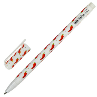 картинка Ручка шариковая BRAUBERG SOFT TOUCH STICK "CHILI PEPPER", СИНЯЯ, мягкое покрытие, узел 0,7 мм, 143708 от магазина МОЛТИ
