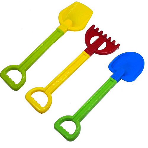 Лопаты и грабли АК-43/881С (18) пластиковые 34х2,5х9,5см