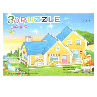 картинка Пазл 3D А5 LX-274 Дом "Тигр" 21,5х1х14,5см (19х10х11)см 21РС  от магазина МОЛТИ