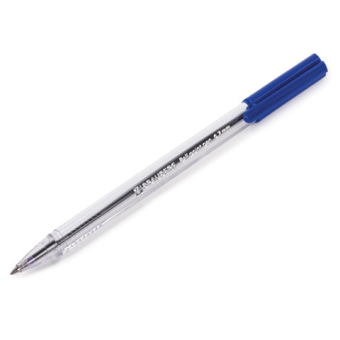 картинка Ручка шариковая масляная BRAUBERG "Marine Classic", СИНЯЯ, трехгранная, корпус прозрачный, узел 0,7 мм, линия письма 0,5 мм, 141707 от магазина МОЛТИ
