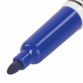 картинка Маркер стираемый для белой доски СИНИЙ, BRAUBERG, 4 мм, с клипом, эргономичный корпус, 150847 от магазина МОЛТИ