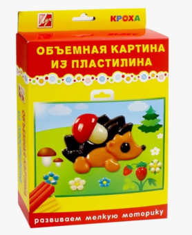 картинка Картина из пластилина 1487-08 "ежик" от магазина МОЛТИ
