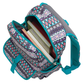 картинка Рюкзак BRAUBERG TRACE универсальный, с клапаном, узоры, "Rhombus", 34х25,5х12,5 см, 226358 от магазина МОЛТИ