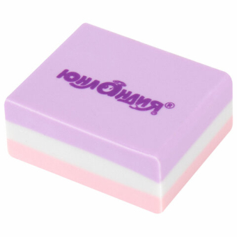 картинка Ластик ЮНЛАНДИЯ "Square", 30х24х13 мм, прямоугольный, пастельные цвета ассорти, 272673 от магазина МОЛТИ