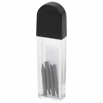 картинка Грифели запасные для циркуля, КОМПЛЕКТ 4 штуки по 17 мм, в тубе, твердость HB, толщина 2 мм, ПИФАГОР, 210601 от магазина МОЛТИ