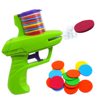 картинка Игрушка Пистолет 211125-4 с мягкими дисками 13х10х4см пластик+EVA от магазина МОЛТИ