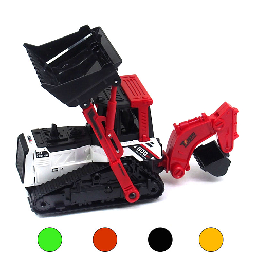 Модель машинки 1937-11/706-72 (6) Бульдозер  инерционная  11х30(25)х10см