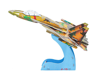 картинка Пазл 3D LX 102 объемный  Самолет зеленый 28*21 от магазина МОЛТИ