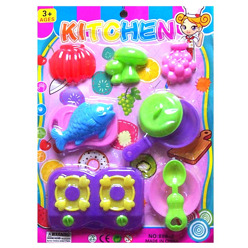 Игровой набор 2768-13/886-6 Повар 10 предметов в и/у  30х2,5х21,5см 3+ пластик (4в)