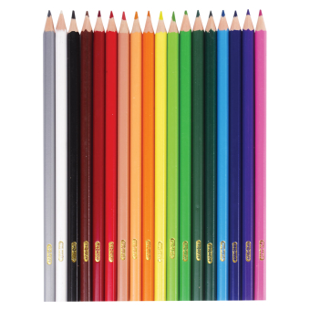 картинка Карандаши цветные ПИФАГОР "ЖИРАФ", 18 цветов, пластиковые, классические заточенные, 181251 от магазина МОЛТИ