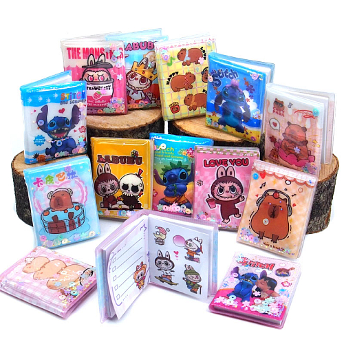 Блокнот ХМ (48) с водной обложкой для секретов с наклейками 5,5х1х4,5см