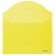 картинка Папка-конверт с кнопкой ЮНЛАНДИЯ, А4, до 100 листов, прозрачная, желтая, 0,18 мм, 228668 от магазина МОЛТИ