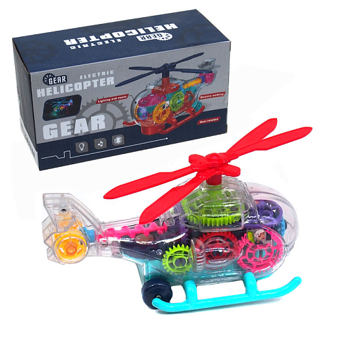 Вертолет 0713 на батарейках со светоми звуком 17.5 см