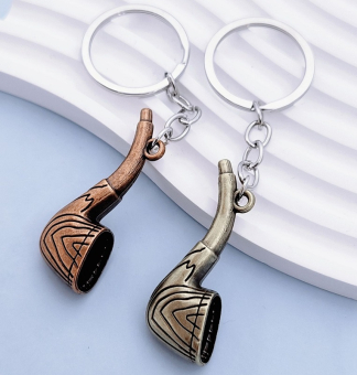 картинка Брелоки 2638-16 (12) Курительная трубка металл 5х1,4х1,7см. от магазина МОЛТИ