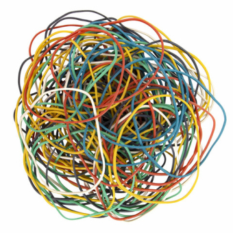 картинка Резинки банковские универсальные диаметром 60 мм, BRAUBERG 50 г, цветные, натуральный каучук, 440035 от магазина МОЛТИ