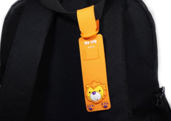 картинка Бейдж-бирка 250822-11 детская информационная Львенок 24х4 см. силиконовая. от магазина МОЛТИ