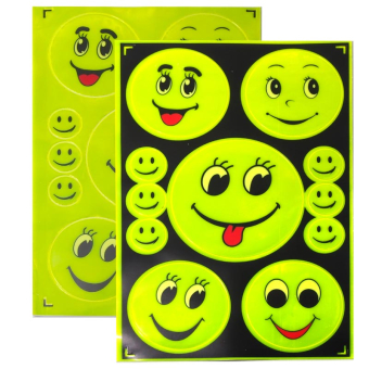 картинка Светоотражающие наклейки 11шт FG-С11 смайлики большие 20х0,1х13,5см от магазина МОЛТИ