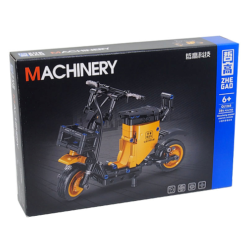 Конструктор  АК-79/QL1265-68 (4) Мотороллер 6+ от 290РС пластик 22,5х6х32см