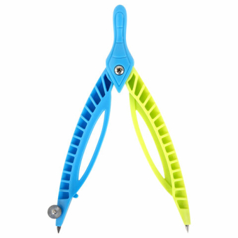 картинка Готовальня ЮНЛАНДИЯ, 2 предмета: пластиковый циркуль 120 мм, грифель, пенал, 210656 от магазина МОЛТИ