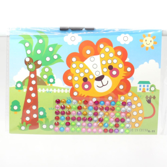 картинка Наклейка-аппликация X11 со стразами Лев 13*21 от магазина МОЛТИ