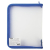 картинка Папка для тетрадей А5 ПИФАГОР, пластик, молния вокруг, прозрачная, синяя, 228225 от магазина МОЛТИ