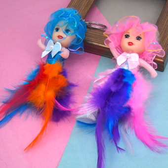 картинка Брелоки TL 40 кукла с яркими перьями 9х2х5см от магазина МОЛТИ