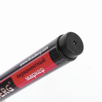картинка Маркер перманентный BRAUBERG "Contract", ЧЕРНЫЙ, скошенный наконечник, 1-5 мм, 150469 от магазина МОЛТИ