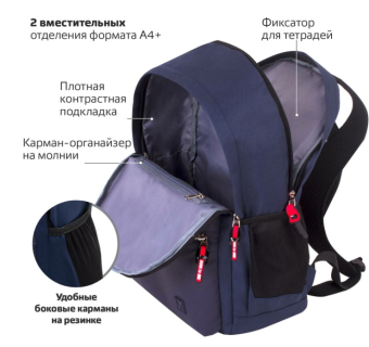 картинка Рюкзак BRAUBERG FASHION CITY универсальный, Auto, 46х31х15 см, 229968 от магазина МОЛТИ