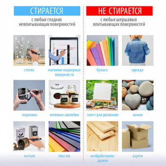 картинка Маркер меловой "POP-ART" РОЗОВЫЙ, 5 мм, стираемый, для гладких поверхностей, BRAUBERG, 151530 от магазина МОЛТИ