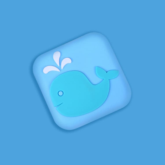 картинка Стопер 250822-21 детский Кит декоративный клеющий 4х4 см. от магазина МОЛТИ