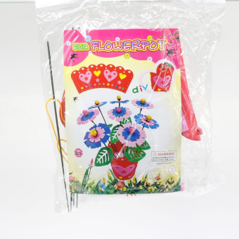 картинка Набор для творчества VSC 2 "Собери вазу с цветами" розовая 20,5/14,5 см. от магазина МОЛТИ